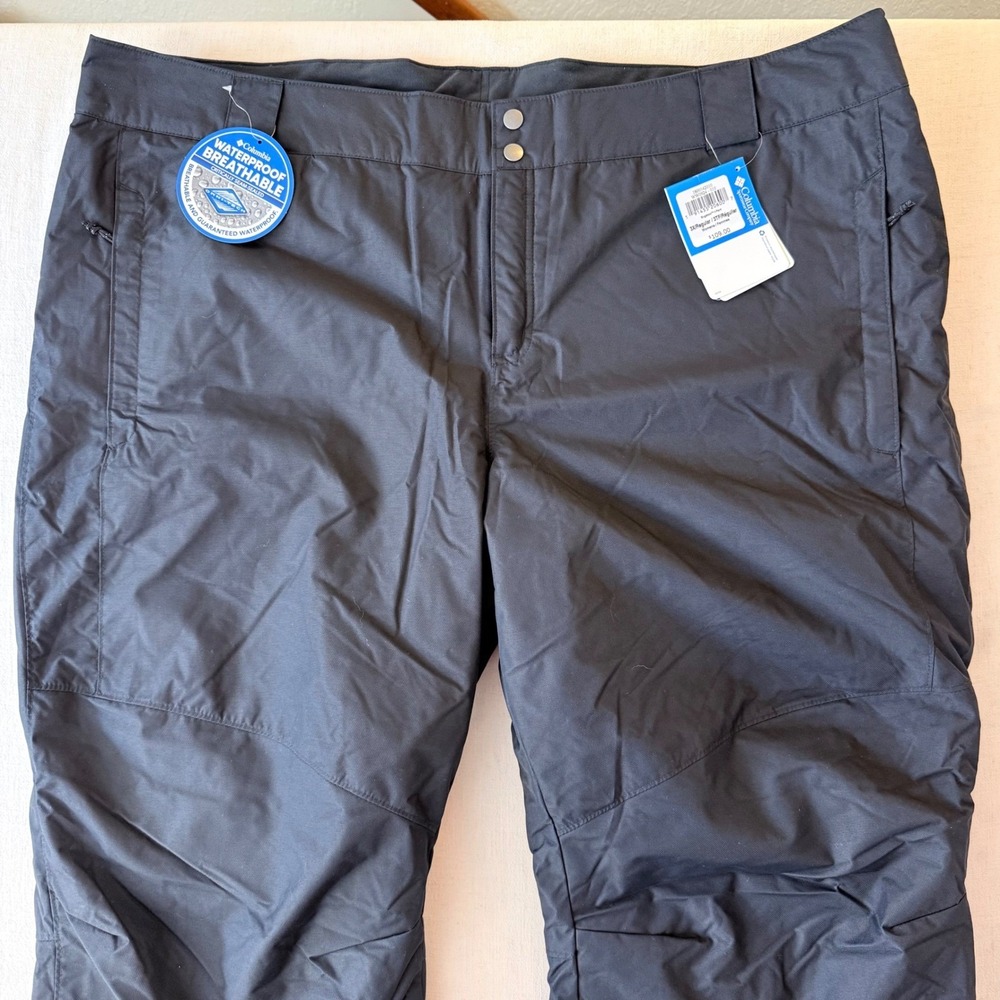 Columbia Bugaboo II Omni-Tech Waterproof Snow Pants Womens 3X Black - Picture 13 of 16